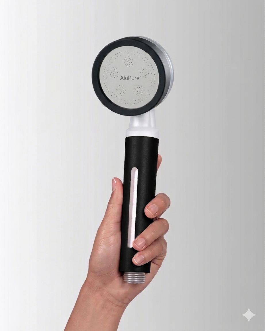 Pack pommeau Alopure avec filtres de remplacement charbon actif