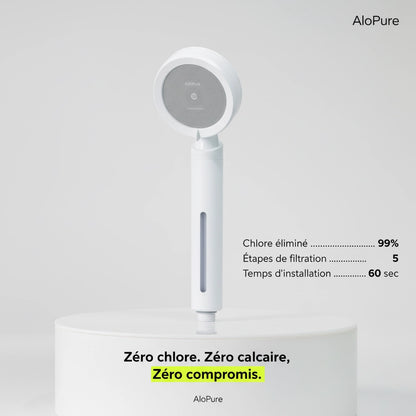 Alopure® - Pommeau de douche filtrant + 3 filtres offerts